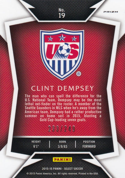 019. CLINT DEMPSEY - USA - CAMO PRIZM - #249