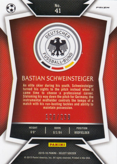 041. BASTIAN SCHWEINSTEIGER - GERMANY - BLUE PRIZM - #299 (2)