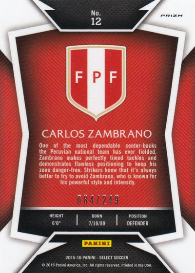 012. CARLOS ZAMBRANO - PERU - CAMO PRIZM - VERSON 1 - #249 (2)