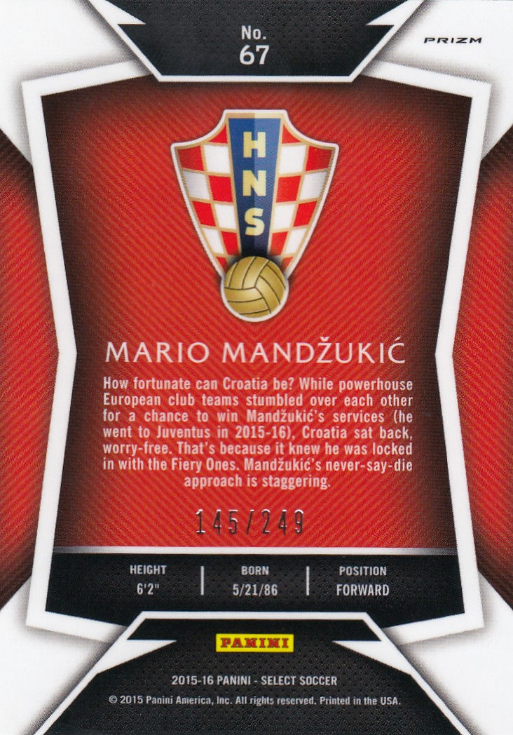 067. MARIO MANDZUKIC - CROATIA - CAMO PRIZM - #249