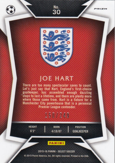 030. JOE HART - ENGLAND - CAMO PRIZM - #249