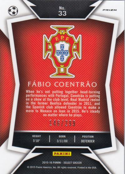 033. FÀBIO COENTRÀO - PORTUGAL - BLUE PRIZM - VERSON 1 - #299