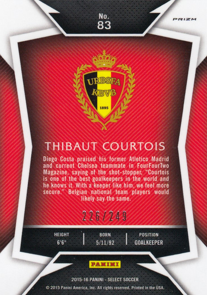 083. THIBAUT COURTOIS - BELGIUM - CAMO PRIZM - VERSON 1 - #249