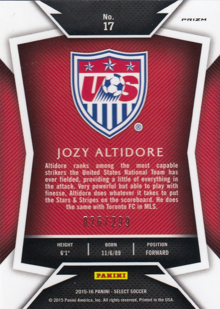 017. JOZY ALTIDORE - USA - BLUE PRIZM - VERSON 1 - #299 (1)