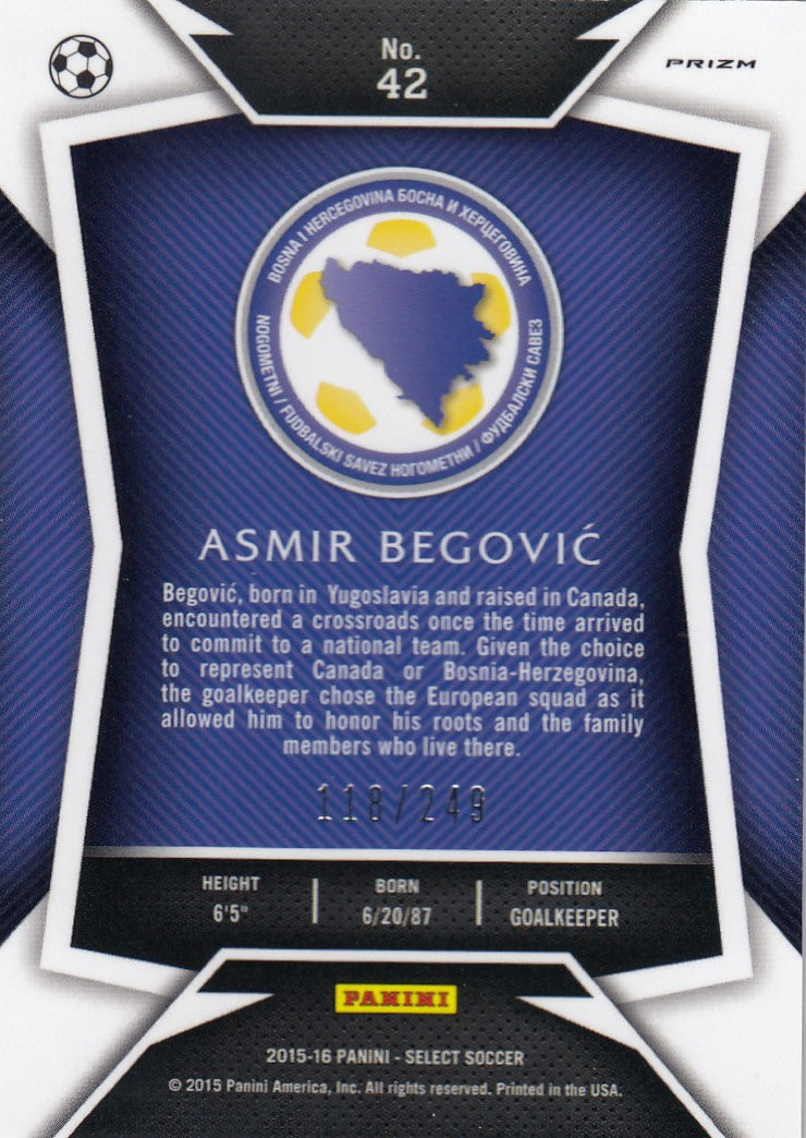 042. ASMIR BEGOVIC - BOSNIA-HERZEGOVINA - CAMO PRIZM - #249