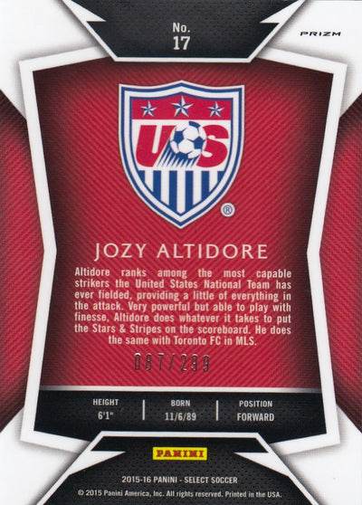 017. JOZY ALTIDORE - USA - BLUE PRIZM - VERSON 1 - #299 (2)
