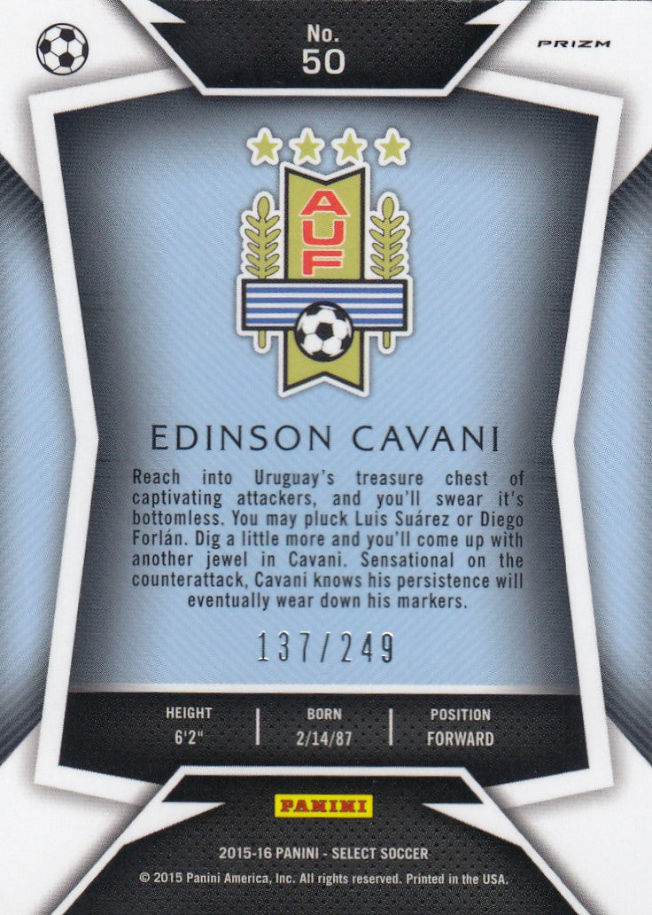 050. EDINSON CAVANI - URUGUAY - CAMO PRIZM - #249 (2)