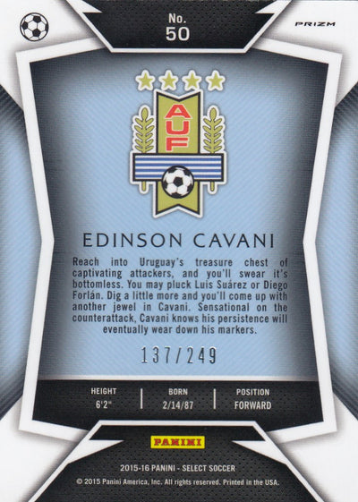 050. EDINSON CAVANI - URUGUAY - CAMO PRIZM - #249 (2)
