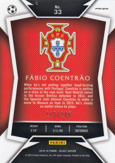 033. FÀBIO COENTRÀO - PORTUGAL - CAMO PRIZM - #249 (1)