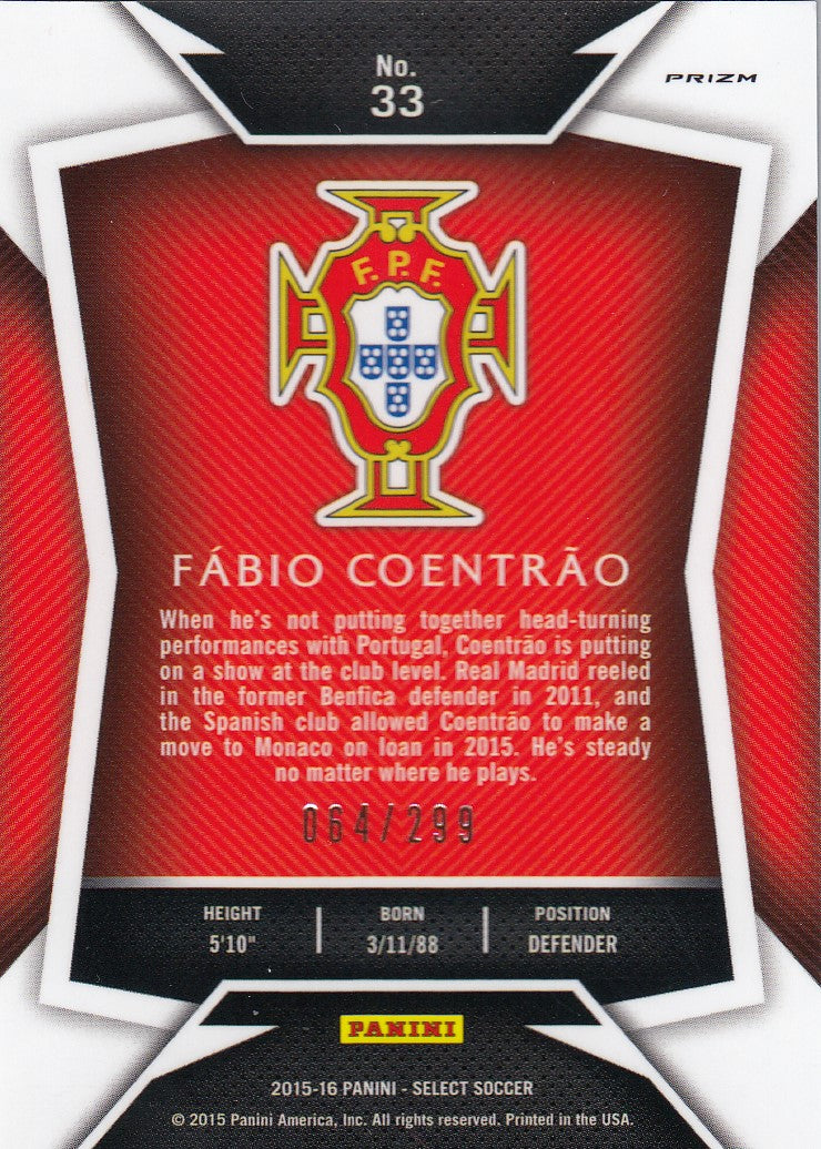 033. FÀBIO COENTRÀO - PORTUGAL - BLUE PRIZM - VERSON 2 - #299 (1)