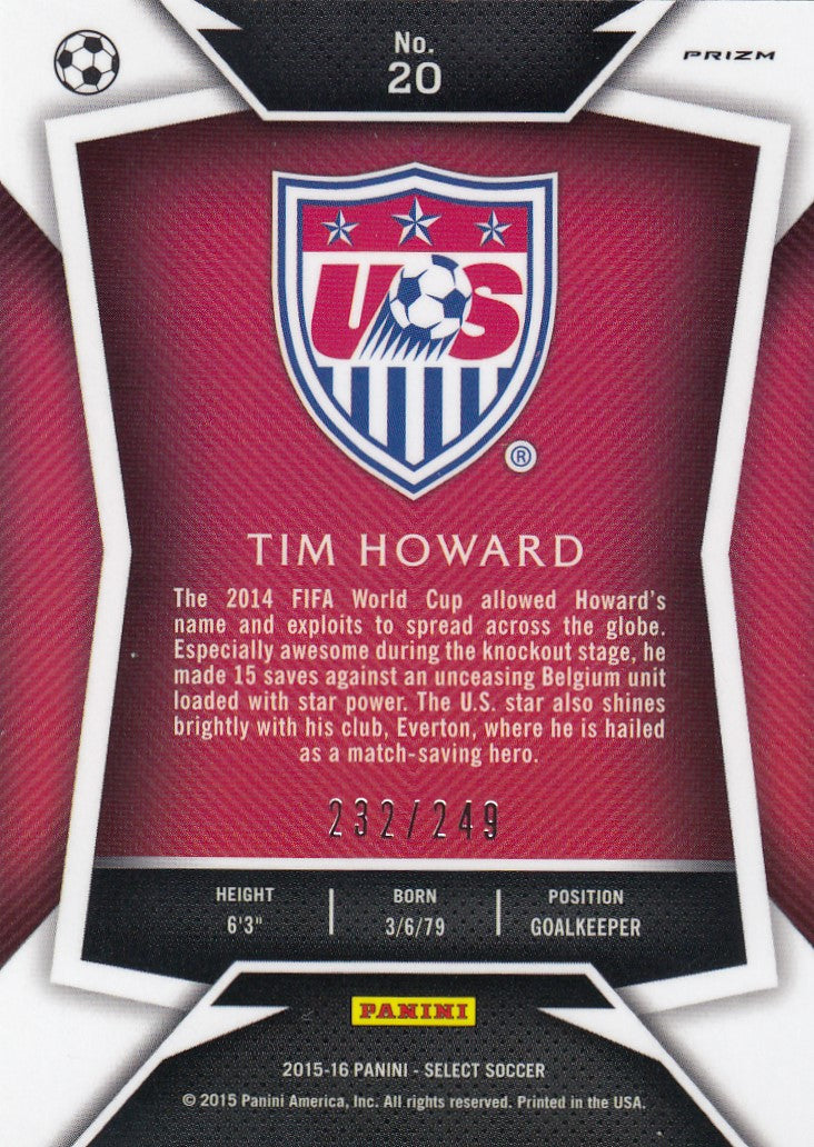 020. TIM HOWARD - USA - CAMO PRIZM - VERSON 2 - #249