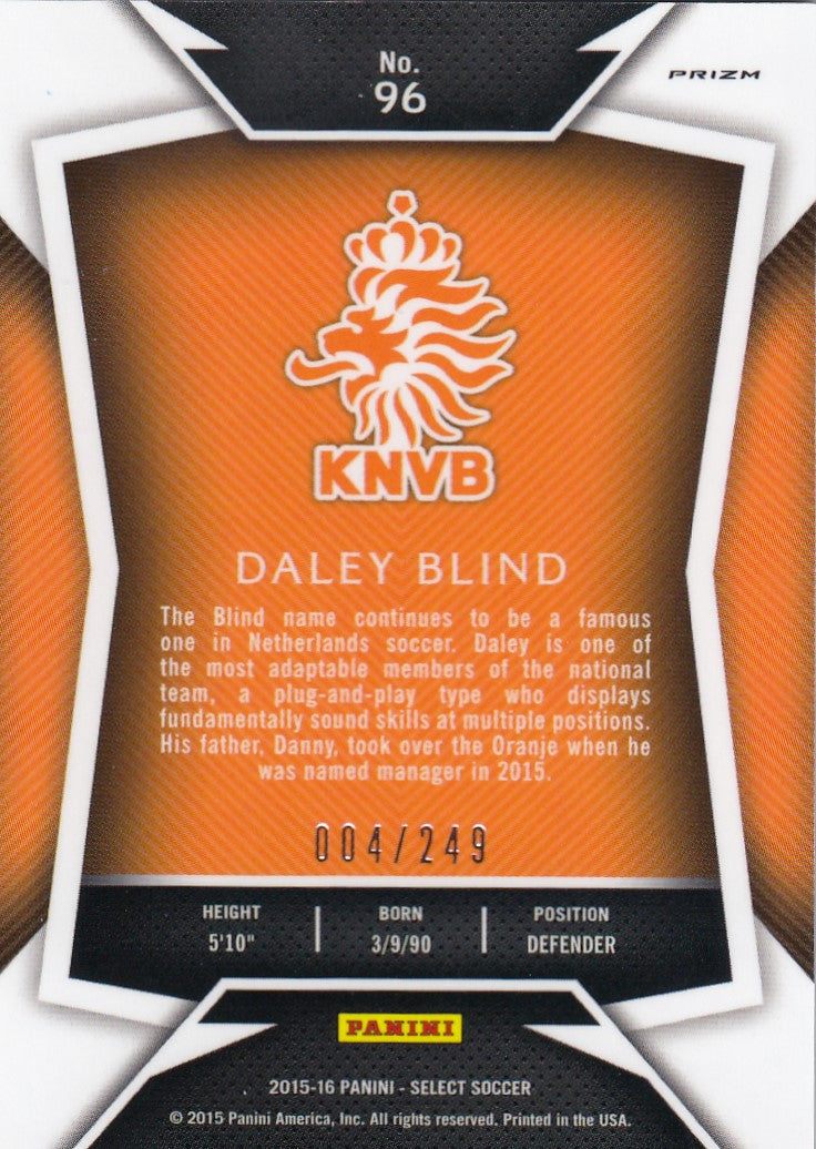 096. DALEY BLIND - NETHERLANDS - CAMO PRIZM - #249 (1)