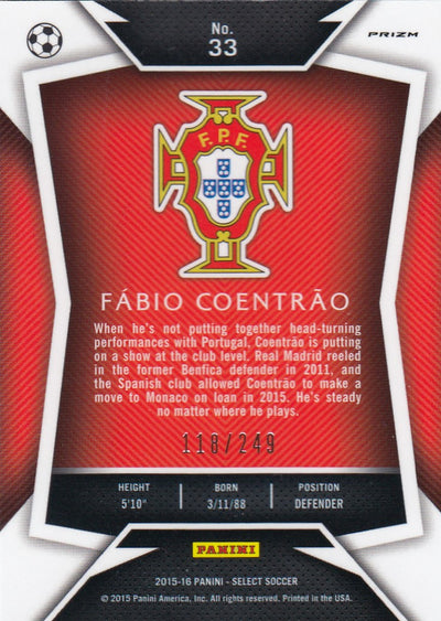 033. FÀBIO COENTRÀO - PORTUGAL - CAMO PRIZM - #249 (2)