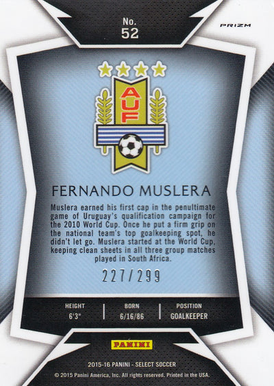 052. FERNANDO MUSLERA - URUGUAY - BLUE PRIZM - #299