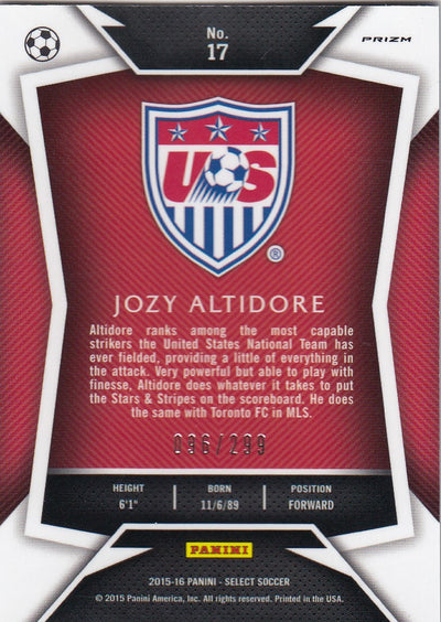 017. JOZY ALTIDORE - USA - BLUE PRIZM - VERSON 2 - #299