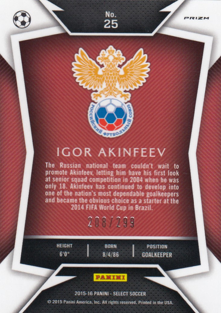 025. IGOR AKINFEEV - RUSSIA - BLUE PRIZM - #299