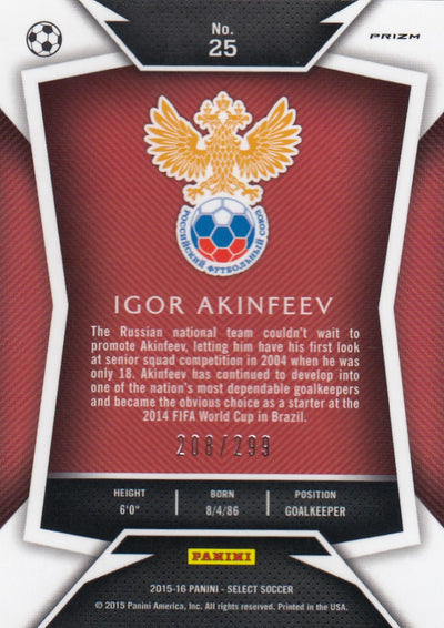 025. IGOR AKINFEEV - RUSSIA - BLUE PRIZM - #299
