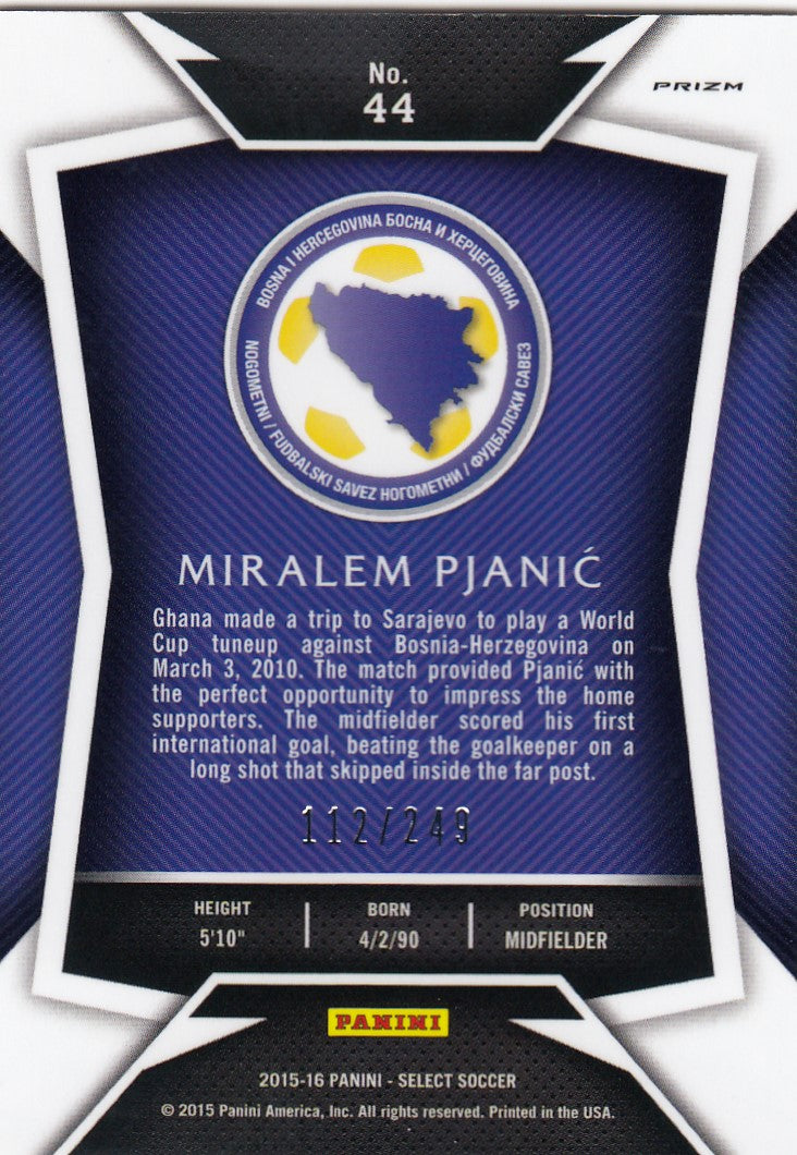 044. MIRALEM PJANIC - BOSNIA-HERZEGOVINA - CAMO PRIZM - #249 (2)
