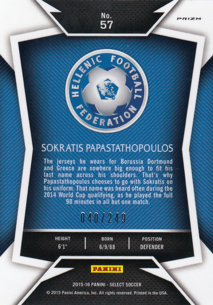 057. SOKRATIS PAPASTATHOPOULOS - HELLAS - CAMO PRIZM - #249