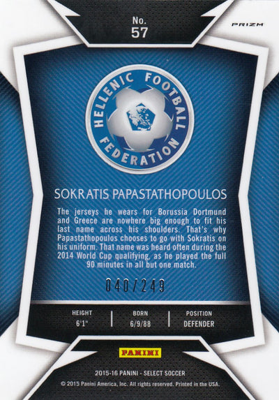 057. SOKRATIS PAPASTATHOPOULOS - HELLAS - CAMO PRIZM - #249