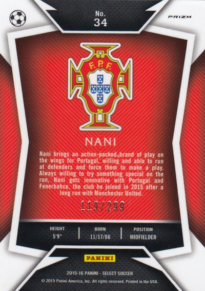 034. NANI - PORTUGAL - BLUE PRIZM - VERSON 1 - #299