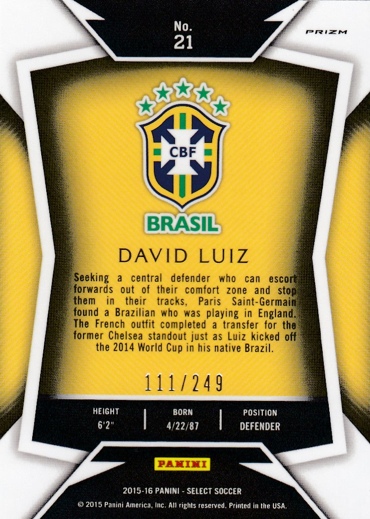021. DAVID LUIZ - BRASIL - CAMO PRIZM - #249 (2)