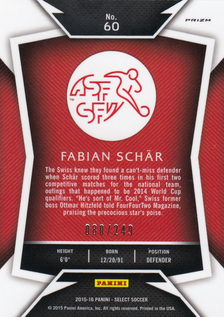060. FABIAN SCHAR - SWITZERLAND - CAMO PRIZM - #249