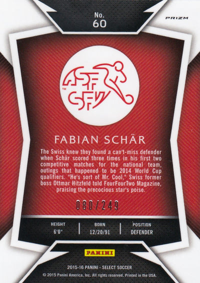 060. FABIAN SCHAR - SWITZERLAND - CAMO PRIZM - #249