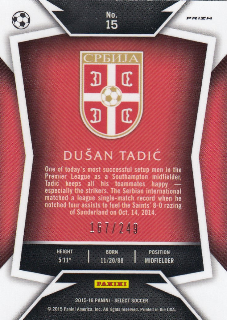 015. DUSAN TADIC - SERBIA - CAMO PRIZM - #249 (1)
