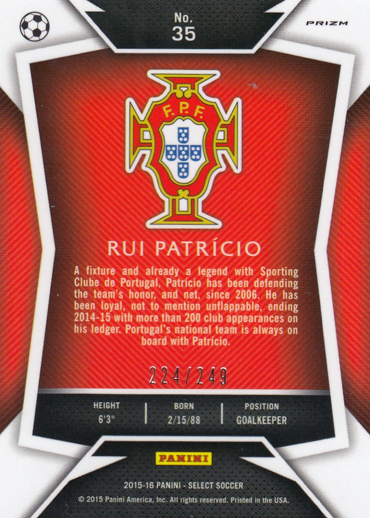 035. RUI PATRÌCIO - PORTUGAL - CAMO PRIZM - #249
