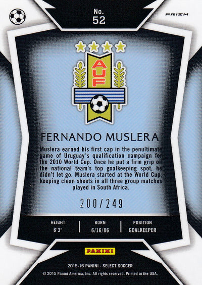 052. FERNANDO MUSLERA - URUGUAY - CAMO PRIZM - #249