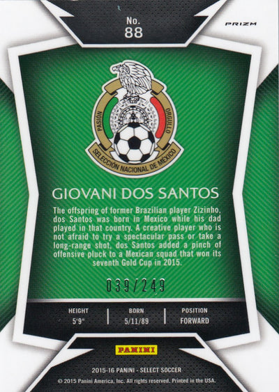 088. GIOVANI DOS SANTOS - MÈXICO - CAMO PRIZM - #249