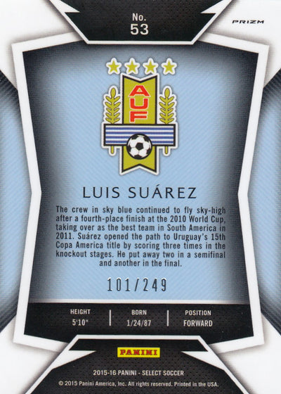 053. LUIS SUÀREZ - URUGUAY - CAMO PRIZM - #249