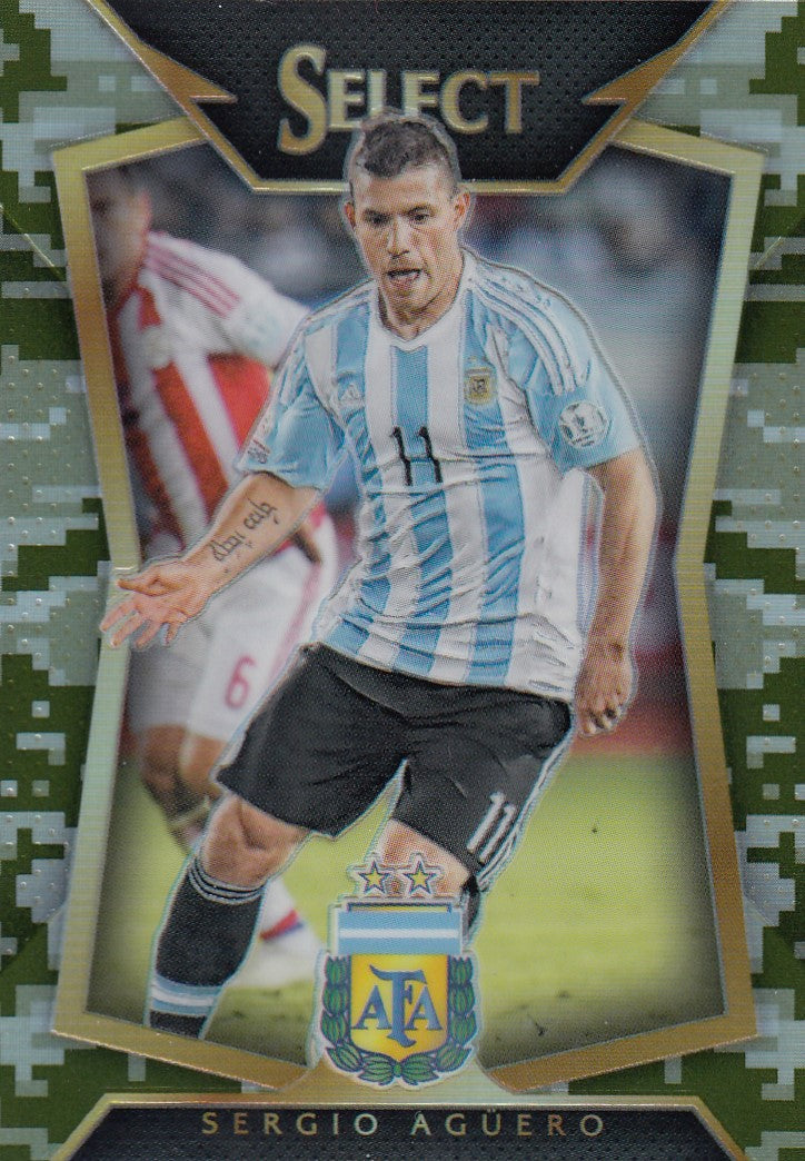 062. SERGIO AGUERO - ARGENTINA - CAMO PRIZM - #249 (1)