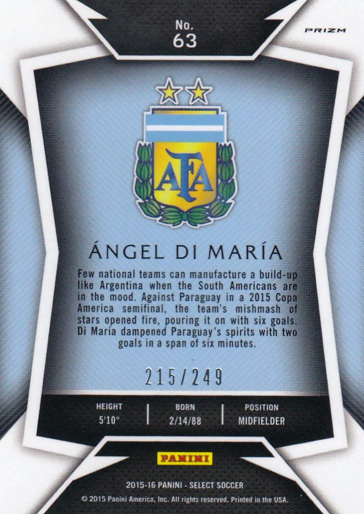 063. ÀNGEL DI MARÌA - ARGENTINA - CAMO PRIZM - #249