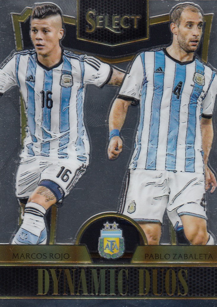 001. MARCOS ROJO/PABLO ZABALETA - ARGENTINA - SELECT PRIZM - DYNAMIC DUOS