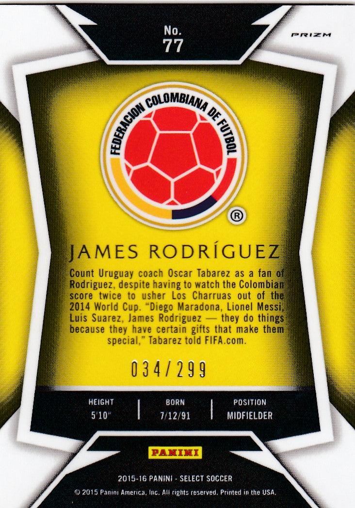 077. JAMES RODRÌGUEZ - COLOMBIA - BLUE PRIZM - #299