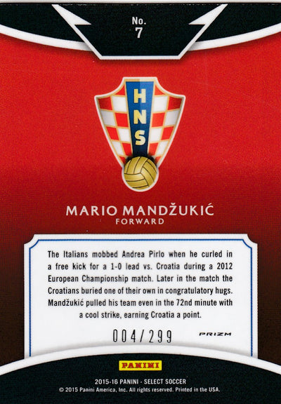 007. MARIO MANDZUKIC - CROATIA - SELECT BLUE PRIZM - EQUALIZERS - #299 (1)