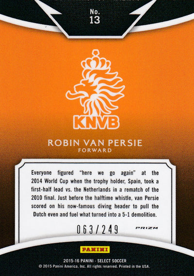 013. ROBIN VAN PERSIE - NETHERLANDS - SELECT CAMO PRIZM - EQUALIZERS - #249
