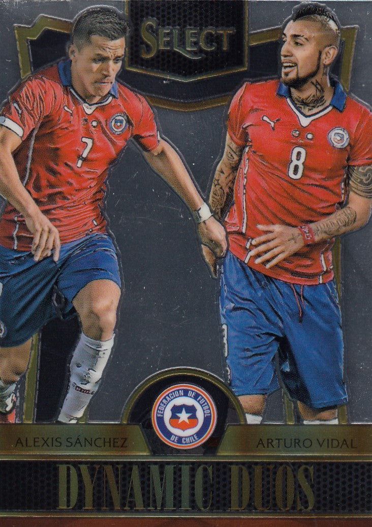 004. ALEXIS SÀNCHEZ/ARTURO VIDAL - CHILE - SELECT PRIZM - DYNAMIC DUOS