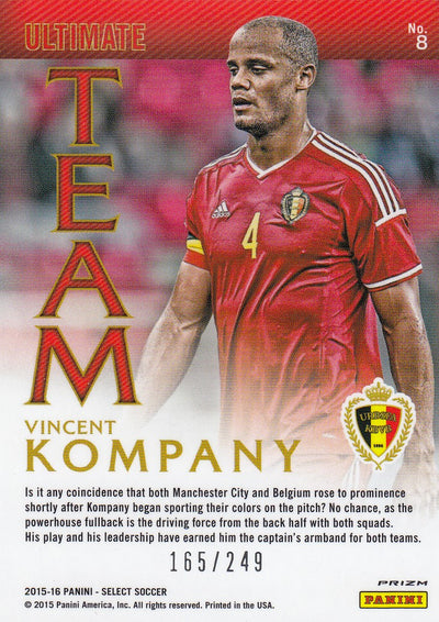 008. VINCENT KOMPANY - BELGIUM - SELECT CAMO PRIZM - ULTIMATE TEAM - #249 (2)