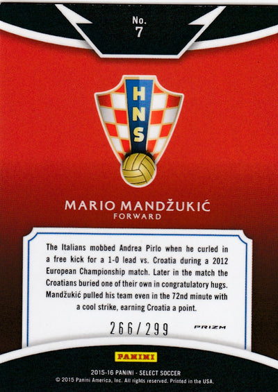 007. MARIO MANDZUKIC - CROATIA - SELECT BLUE PRIZM - EQUALIZERS - #299 (2)