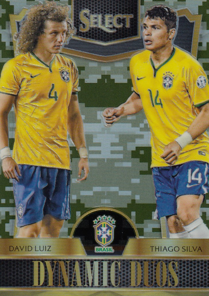 003. DAVID LUIZ/THIAGO SILVA - BRASIL - SELECT CAMO PRIZM - DYNAMIC DUOS - #249 (1)