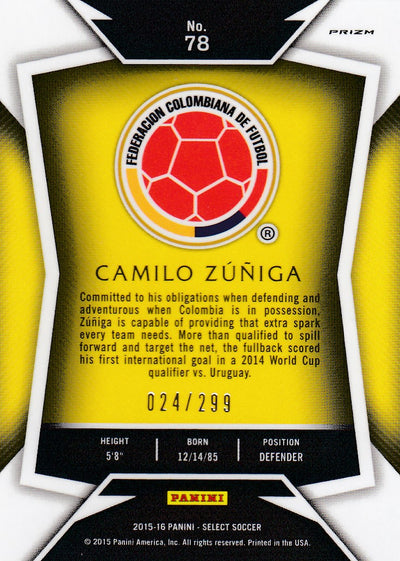 078. CAMILO ZUNIGA - COLOMBIA - BLUE PRIZM - #299