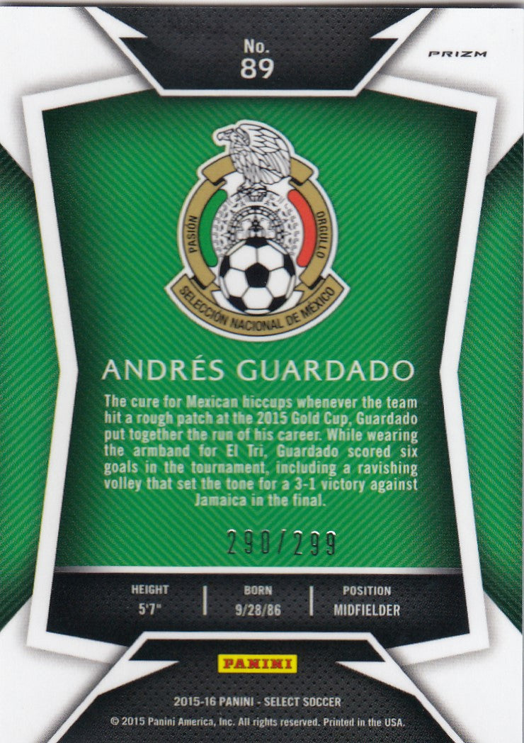 089. ANDRÈS GUARDADO - MÈXICO - BLUE PRIZM -  VERSON 1 - #299