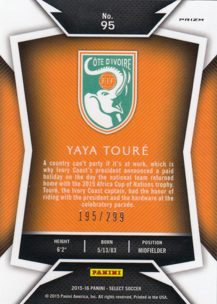095. YAYA TOURÈ - IVORY COAST - BLUE PRIZM - #299