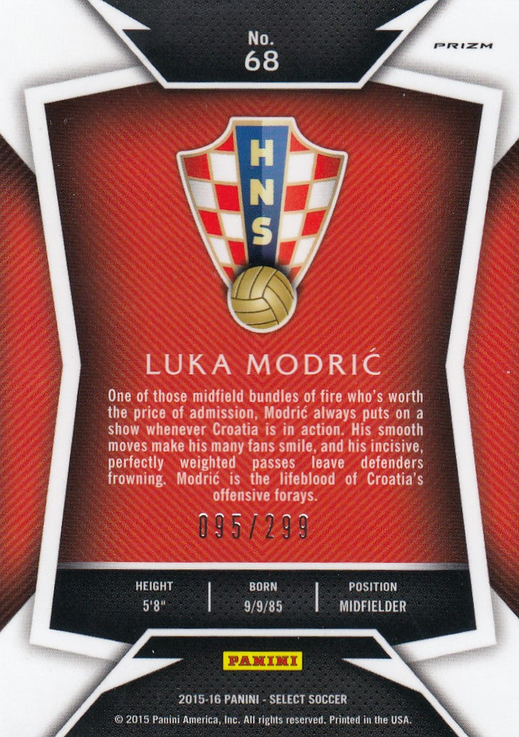 068. LUKA MODRIC - CROATIA - BLUE PRIZM - VERSON 1 - #299 (1)