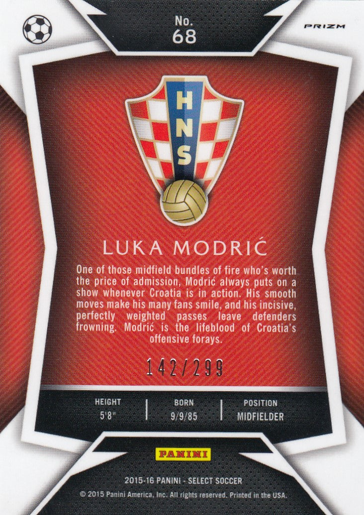 068. LUKA MODRIC - CROATIA - BLUE PRIZM - VERSON 2 - #299