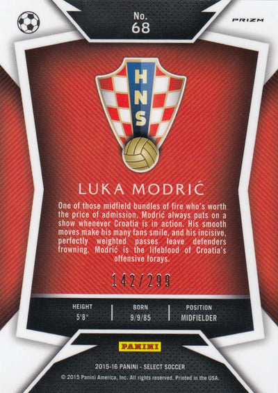 068. LUKA MODRIC - CROATIA - BLUE PRIZM - VERSON 2 - #299