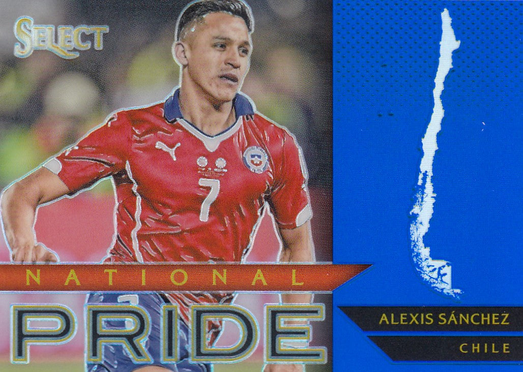 007. ALEXIS SÀNCHEZ - CHILE - SELECT BLUE PRIZM - NATIONAL PRIDE - #299 (2)